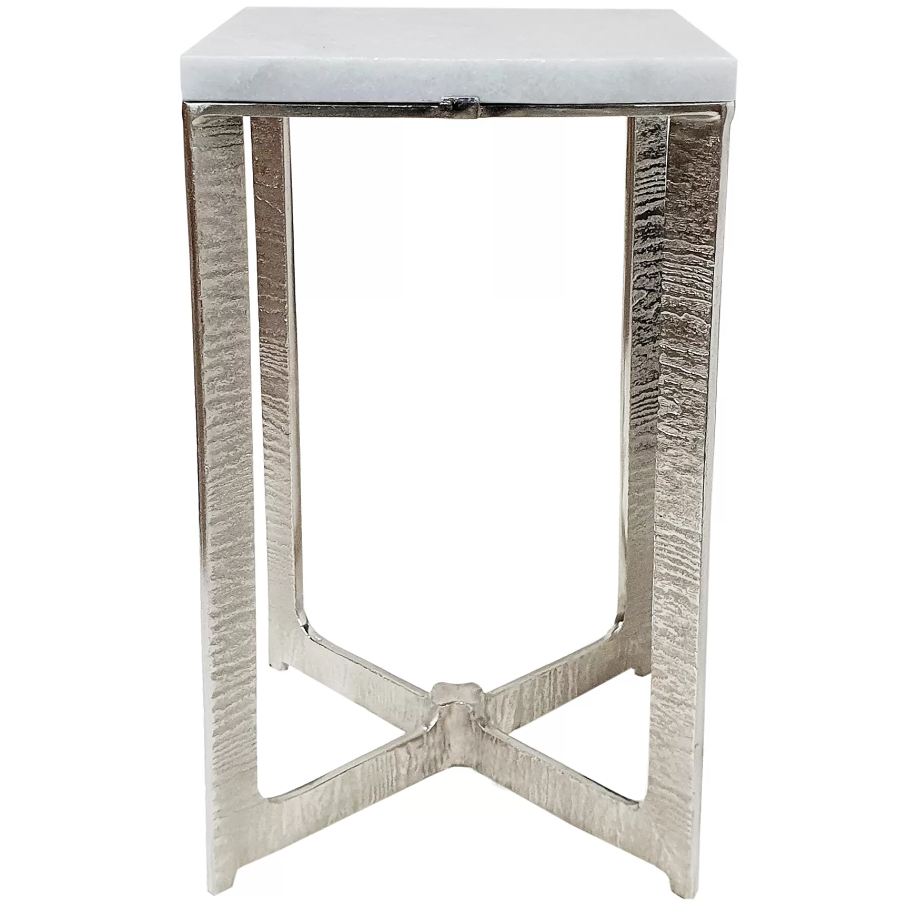 Judd Silver Accent Table With Marble Top Premium^* Cheap