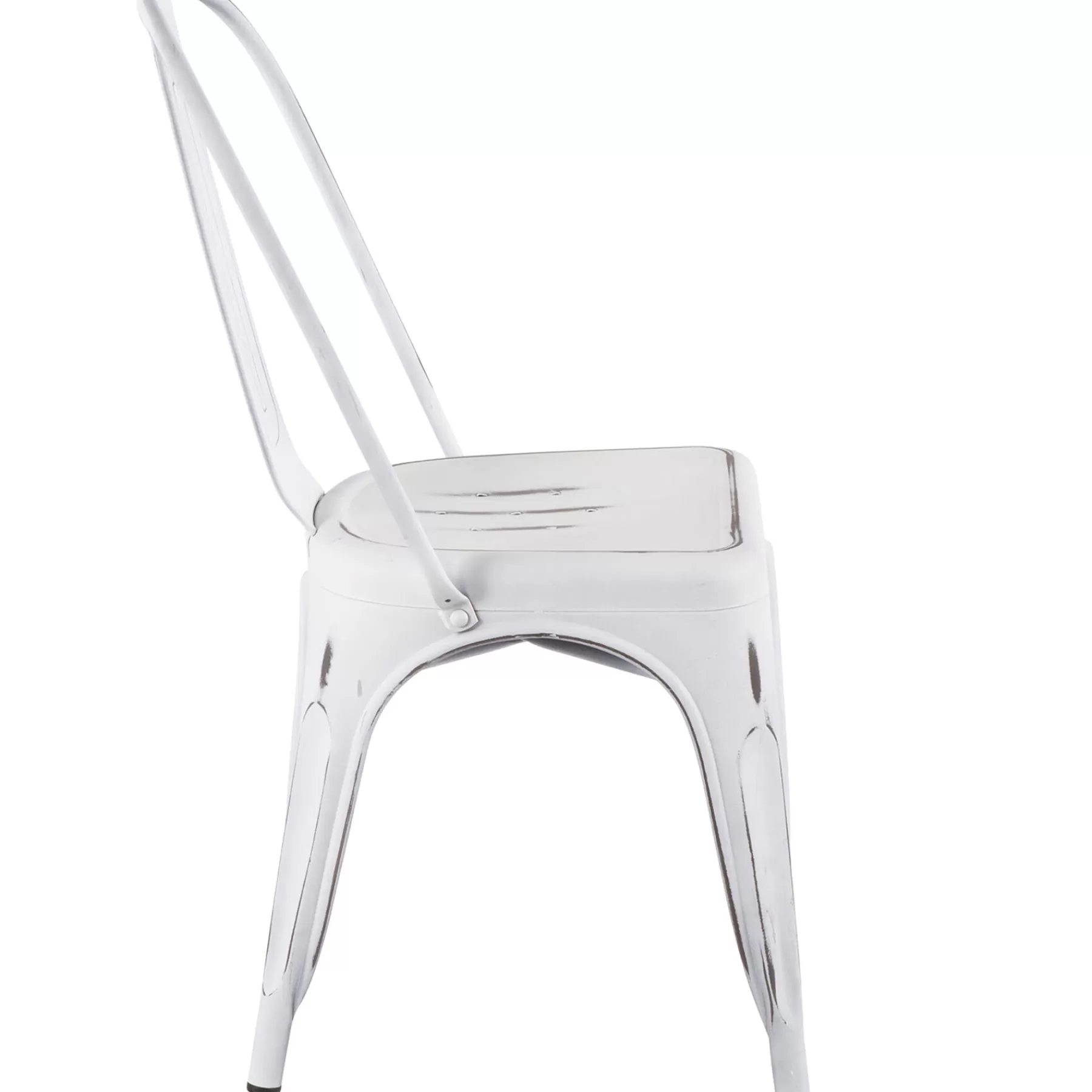 Oregon Vintage White Metal Dining Chair Opening Sales^* Online